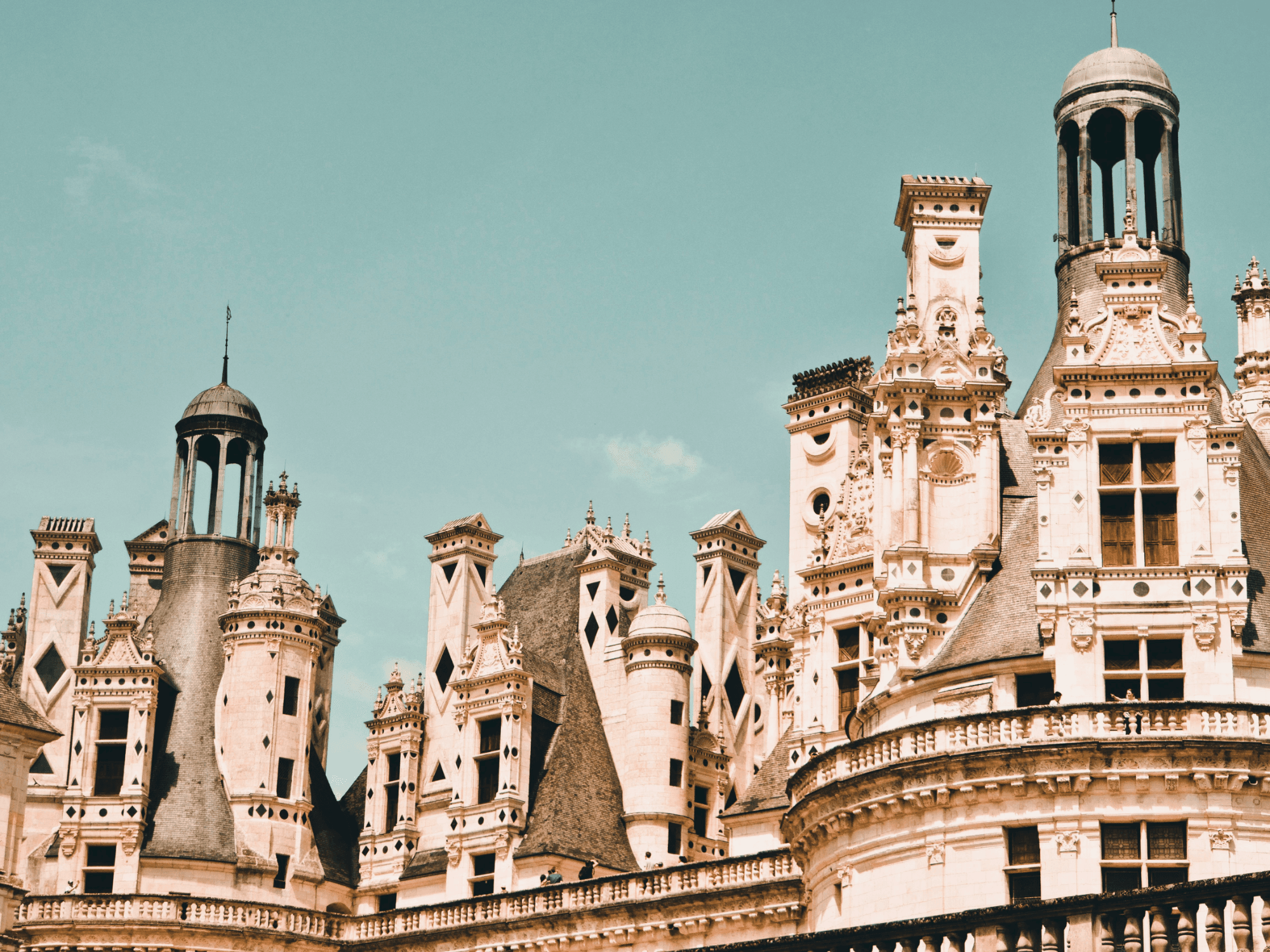 Les façades du château