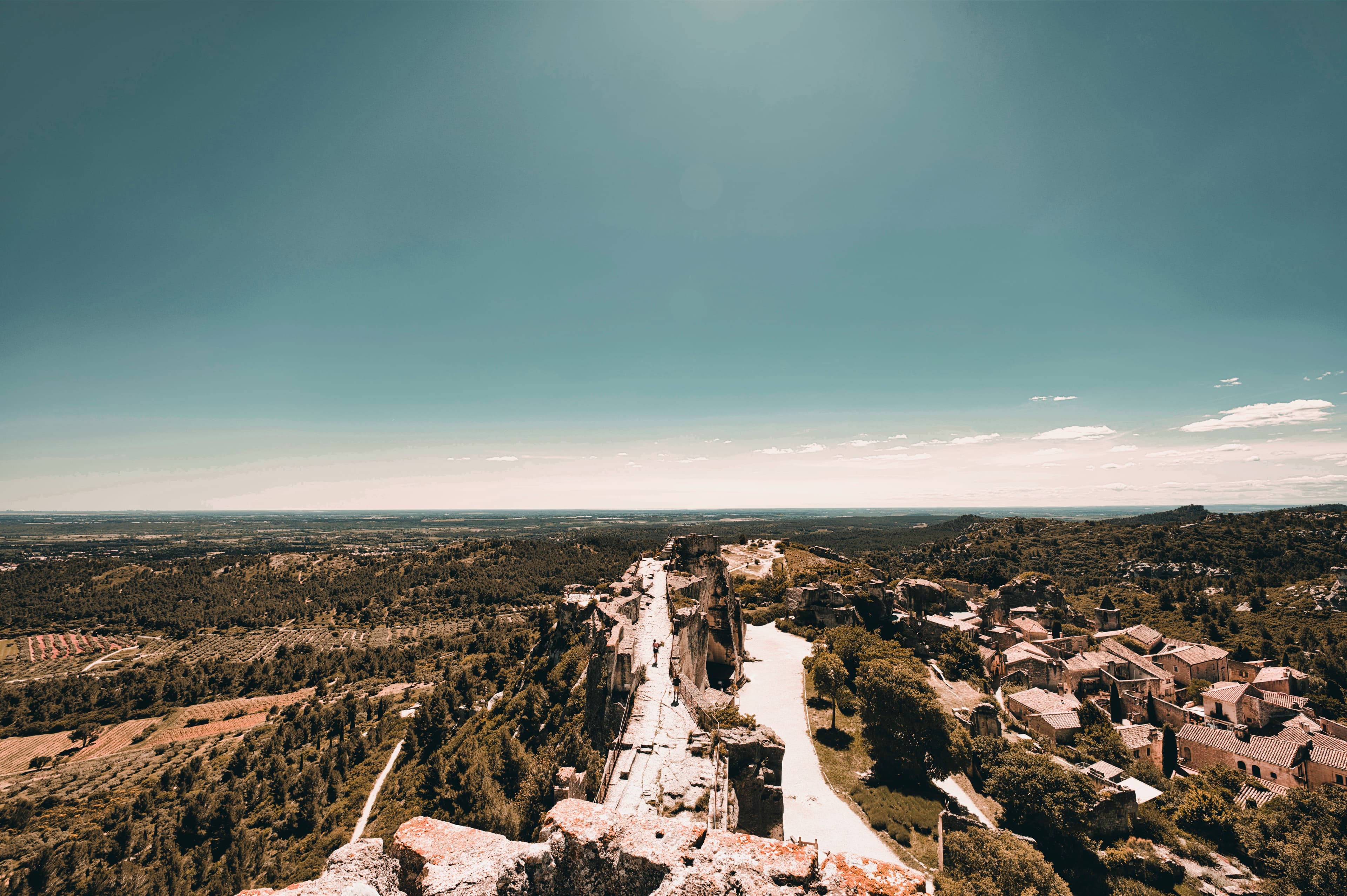 La vue depuis le château des beaux.