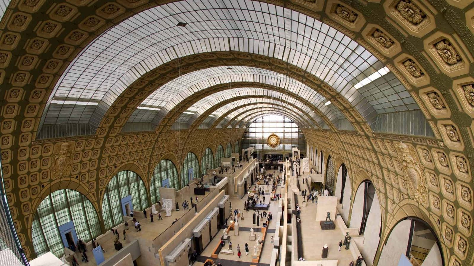 Grande horloge du Musée d'Orsay vue depuis l'intérieur