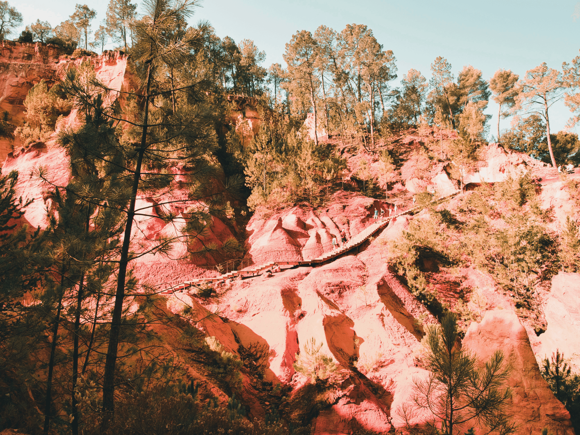 les marches de Rousillon